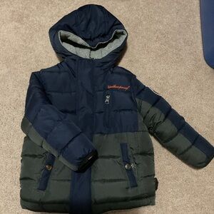Weatherproof Kids' Navy and grey reversal Puffer Jacket